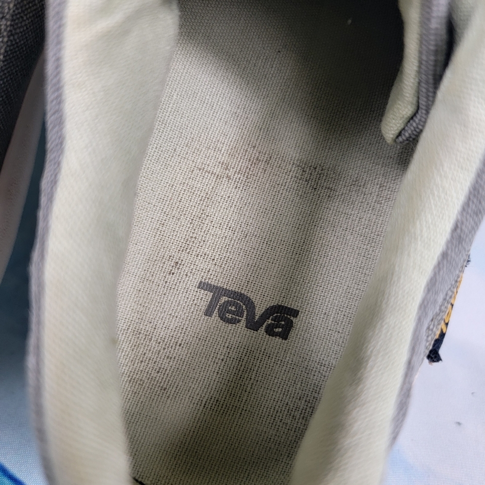 Teva Freewheel Washed‎ Canvas Green Low Top Sneakers Women's 7.5 - Picture 7 of 10